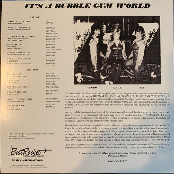 The Mam'selles : It's A "Bubble Gum World" (LP, Album, RE, Clo)