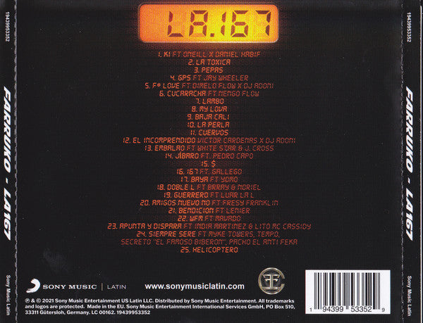 Farruko : La 167 (2xCD, Album)