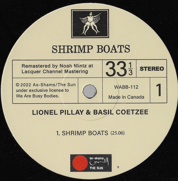 Basil Coetzee, Lionel Pillay : Shrimp Boats (LP, Album, RE, RM)