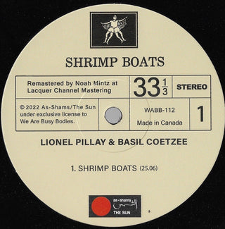 Basil Coetzee, Lionel Pillay : Shrimp Boats (LP, Album, RE, RM)