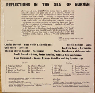 Doug Hammond & David Durrah : Reflections In The Sea Of Nurnen (LP, Album, RE)