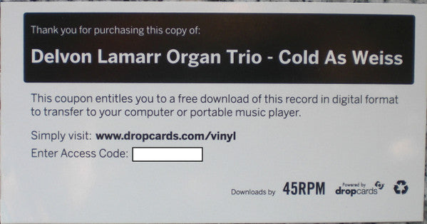 Delvon Lamarr Organ Trio : Cold As Weiss (LP, Album)