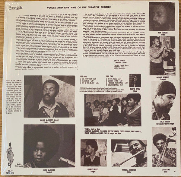 Harold McKinney : Voices & Rhythms Of The Creative Profile (LP, Album, RE)