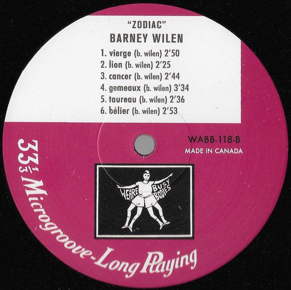 Barney Wilen : Zodiac (LP, Album, Ltd, RE, RM)