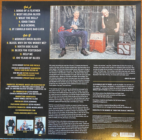 Elvin Bishop & Charlie Musselwhite : 100 Years Of Blues (LP, Album)