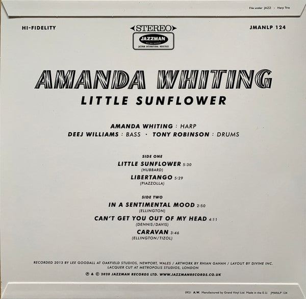 Amanda Whiting : Little Sunflower (10",Album,Limited Edition,Repress)