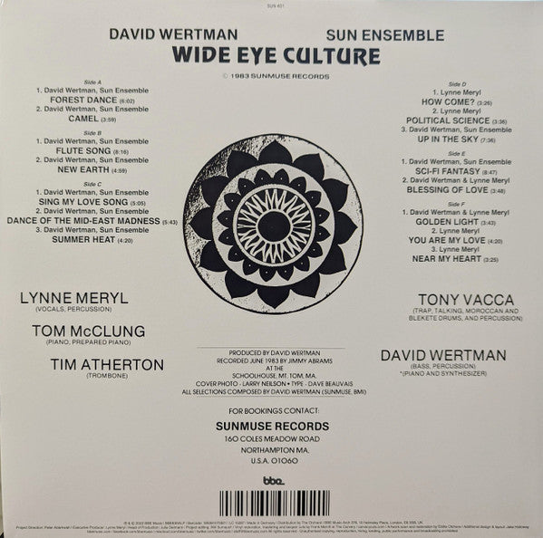 David Wertman, Sun Ensemble : Wide Eye Culture (3xLP, Album, Dlx, RE, RM)