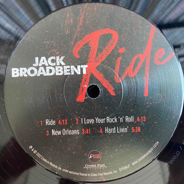 Jack Broadbent : Ride (LP,Album,Stereo)