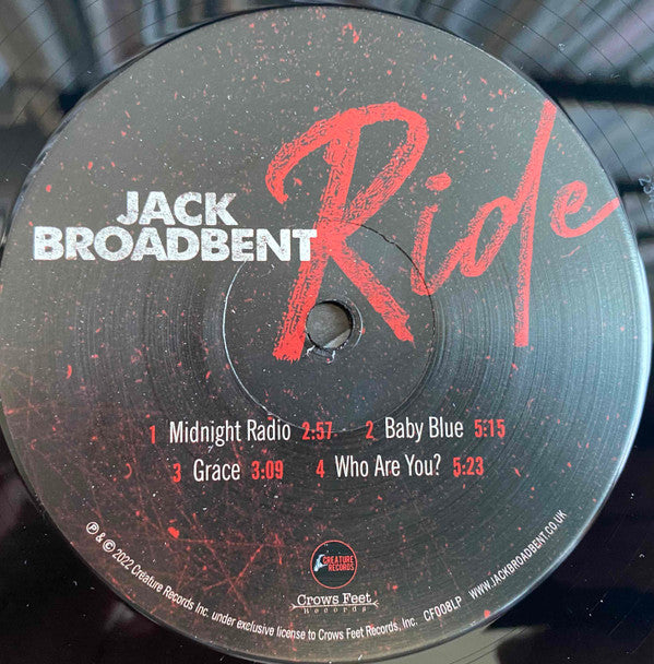 Jack Broadbent : Ride (LP,Album,Stereo)