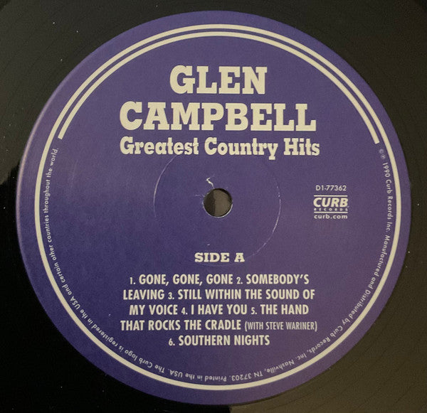 Glen Campbell : Greatest Country Hits (LP, Comp)