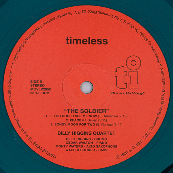 Billy Higgins : The Soldier (LP,Album,Limited Edition,Numbered,Reissue)