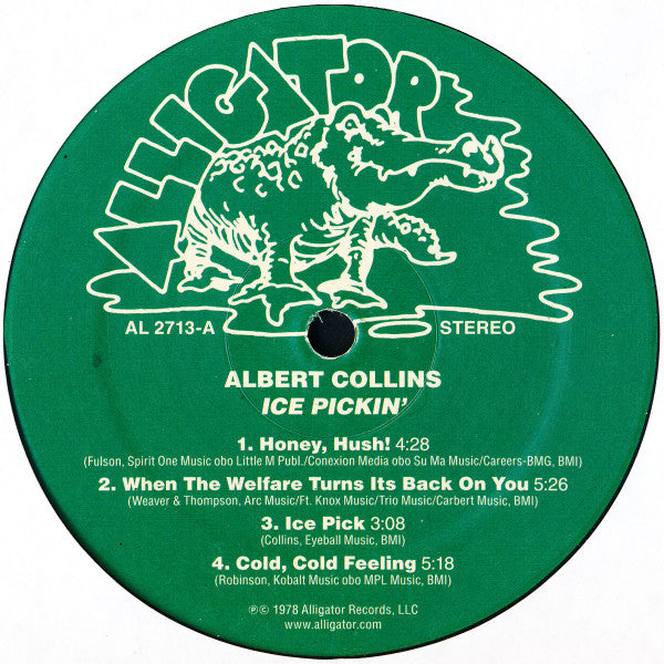 Albert Collins : Ice Pickin' (LP, Album, RE, 180)