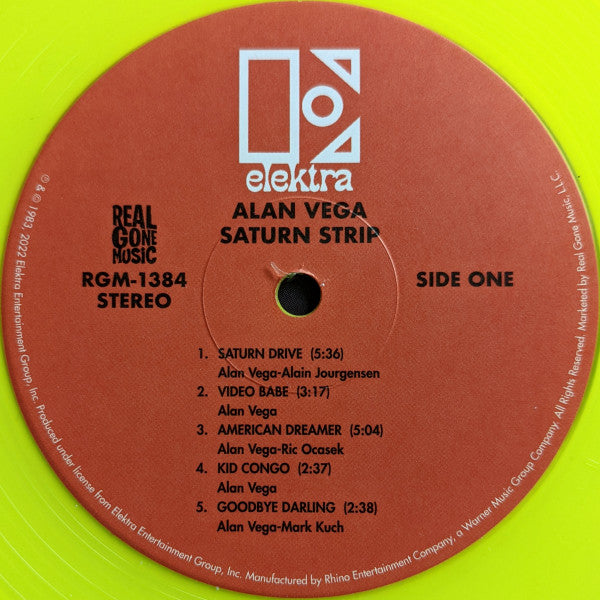 Alan Vega : Saturn Strip (LP,Album,Limited Edition,Reissue)