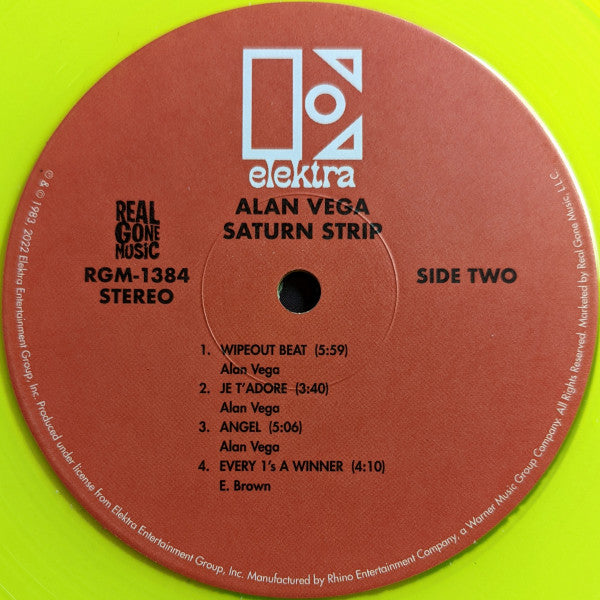 Alan Vega : Saturn Strip (LP,Album,Limited Edition,Reissue)