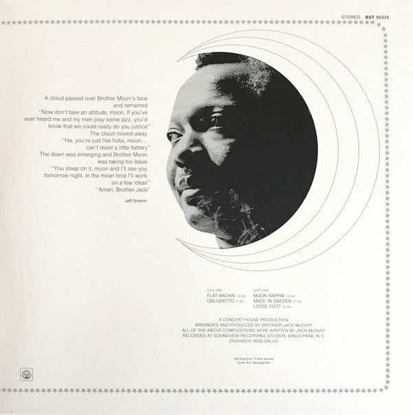 Brother Jack McDuff : Moon Rappin' (LP,Album,Reissue,Stereo)