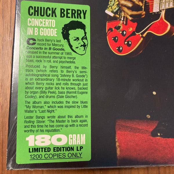 Chuck Berry : Concerto In B Goode (LP, Album, Ltd, RE, 180)