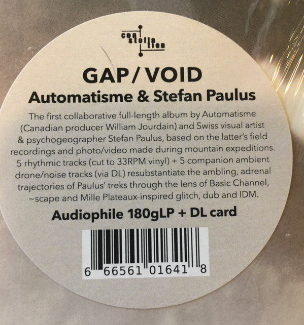 Automatisme & Stefan Paulus :  Gap/Void (LP,Album)