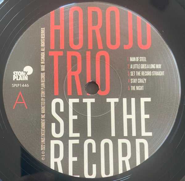 HOROJO Trio : Set The Record (LP,Stereo)