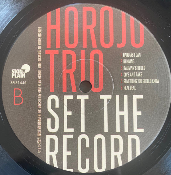 HOROJO Trio : Set The Record (LP,Stereo)