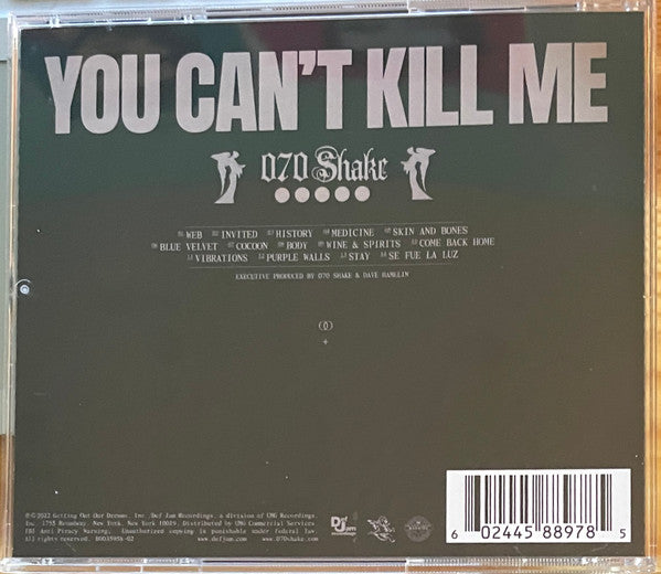 070 Shake : You Can’t Kill Me (CD, Album)