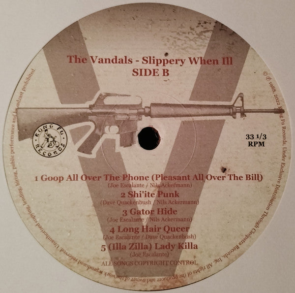 The Vandals : Slippery When Ill (LP, Album, Ltd, RE, Red)