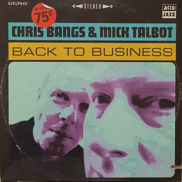 Chris Bangs & Mick Talbot : Back To Business (LP, Album)