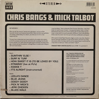 Chris Bangs & Mick Talbot : Back To Business (LP, Album)