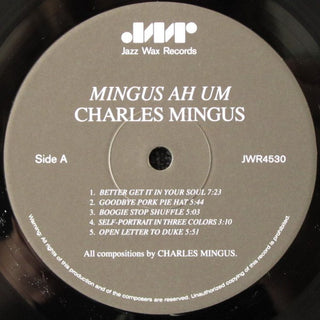 Charles Mingus : Mingus Ah Um (LP,Album,Limited Edition,Reissue,Remastered,Stereo)