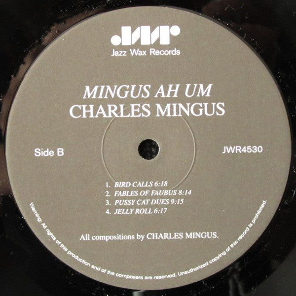 Charles Mingus : Mingus Ah Um (LP,Album,Limited Edition,Reissue,Remastered,Stereo)