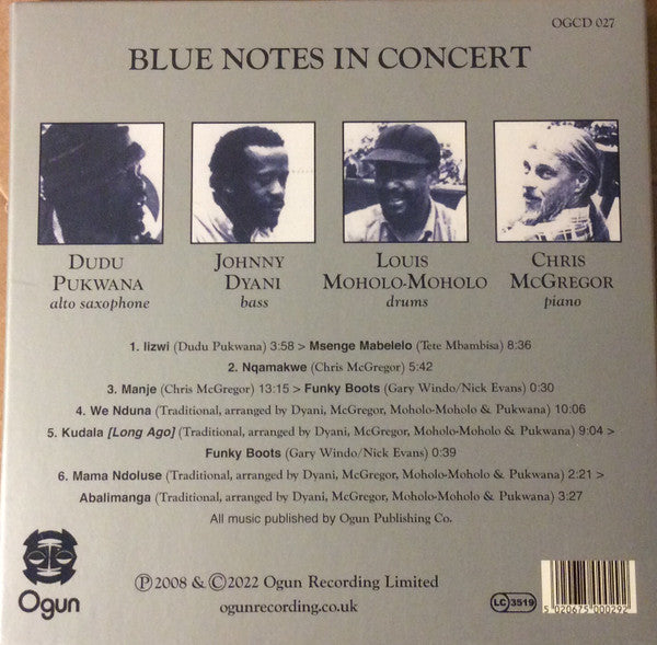 Blue Notes : Blue Notes In Concert (Album,Reissue,Remastered)