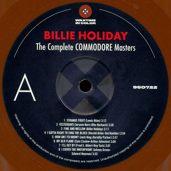 Billie Holiday : The Complete Commodore Masters (LP,Compilation,Reissue,Repress)