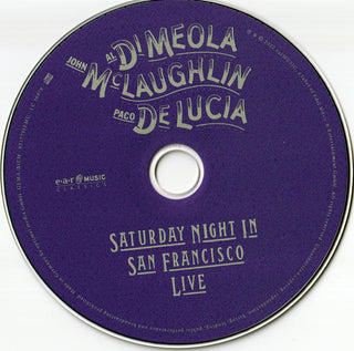 Al Di Meola, John McLaughlin, Paco De Lucía : Saturday Night In San Francisco (Album,Stereo)