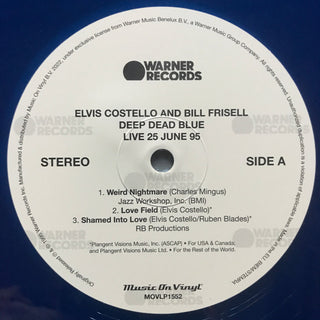 Elvis Costello And Bill Frisell : Deep Dead Blue (Live 25 June 95) (LP,Limited Edition,Numbered,Reissue)