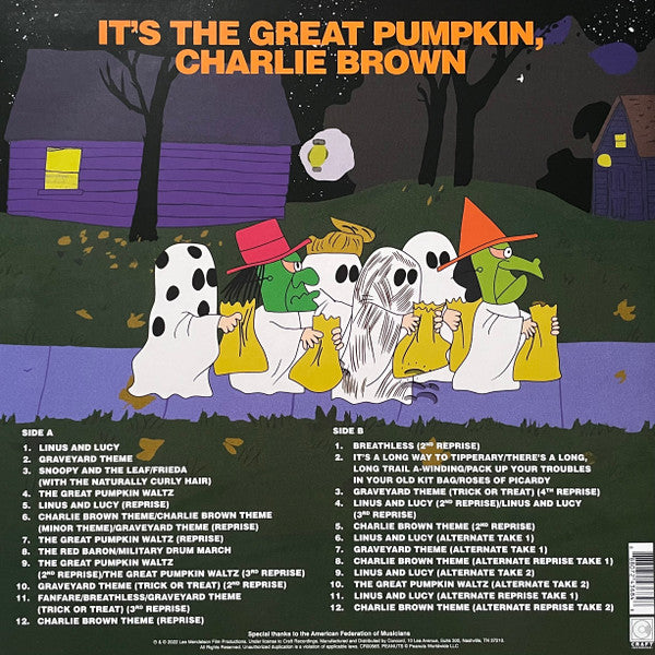 Vince Guaraldi : It's The Great Pumpkin, Charlie Brown (Original Soundtrack Recording) (LP, Album, Mono, RM)