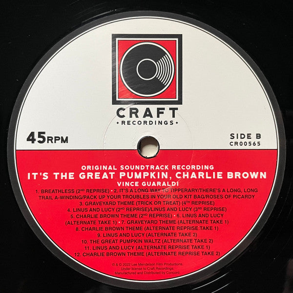 Vince Guaraldi : It's The Great Pumpkin, Charlie Brown (Original Soundtrack Recording) (LP, Album, Mono, RM)