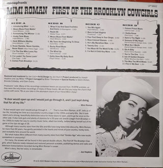 Mimi Roman : First Of The Brooklyn Cowgirls (LP,Album,Mono)