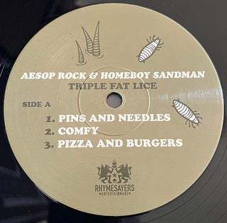 Aesop Rock & Homeboy Sandman : Triple Fat Lice (12", EP, RE)