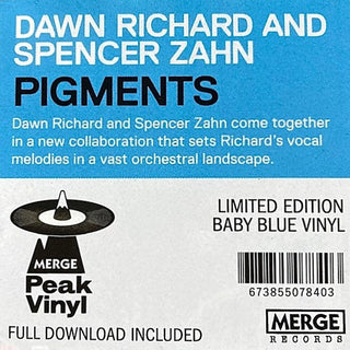 Dawn Richard (2) And Spencer Zahn (2) : Pigments (LP,Album,Limited Edition,Stereo)