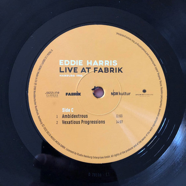 Eddie Harris : Live at Fabrik Hamburg 1988 (LP,Album)