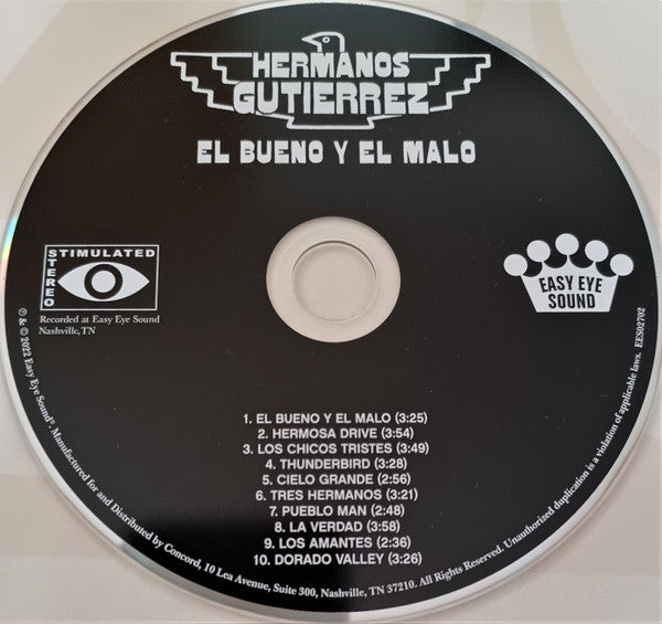 Hermanos Gutiérrez (2) : El Bueno Y El Malo (CD, Album)