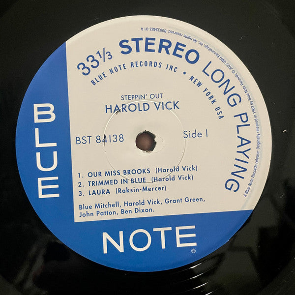 Harold Vick : Steppin' Out! (LP,Album,Reissue,Stereo)