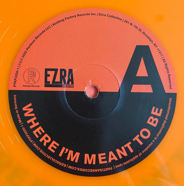 Ezra Collective : Where I’m Meant To Be (2xLP, Album, Ltd, Ora)