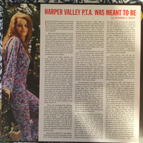 Jeannie C. Riley : Harper Valley P.T.A. (LP, Album, Mono, RE)