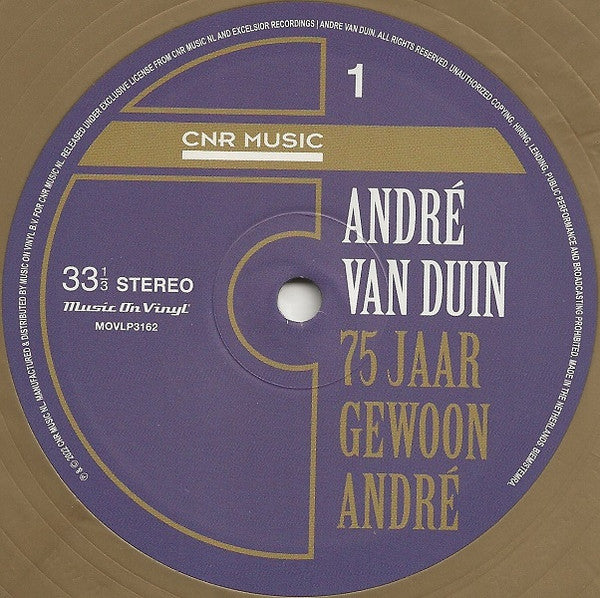 André van Duin : 75 Jaar Gewoon André (LP,Compilation,Limited Edition,Numbered)