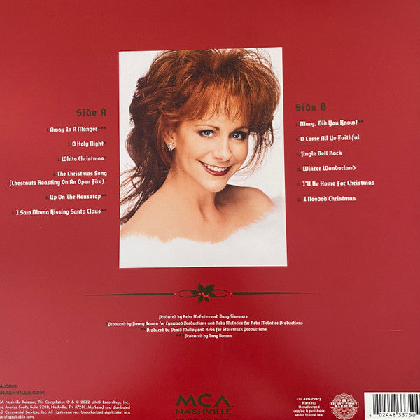 Reba McEntire : Reba: The Ultimate Christmas Collection (LP, Comp, Whi)