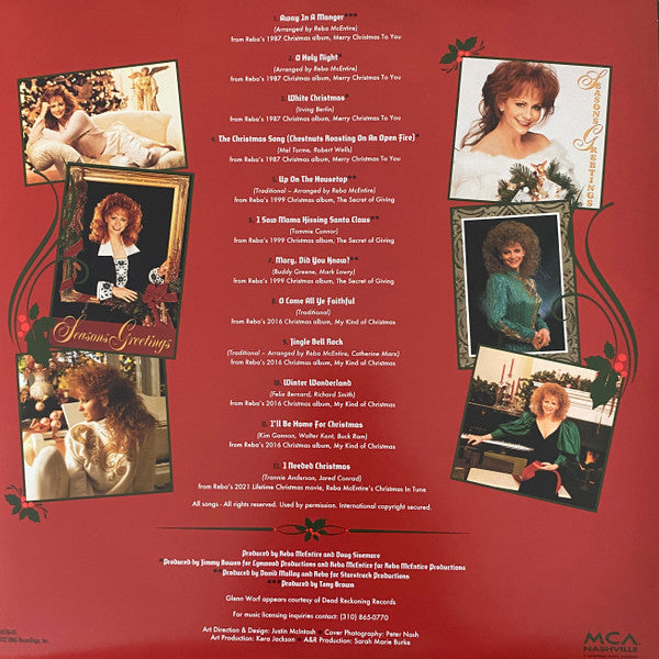 Reba McEntire : Reba: The Ultimate Christmas Collection (LP, Comp, Whi)