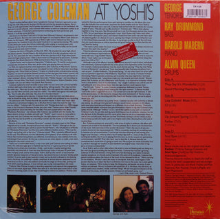 George Coleman : George Coleman At Yoshi's (LP,Limited Edition,Reissue,Remastered)