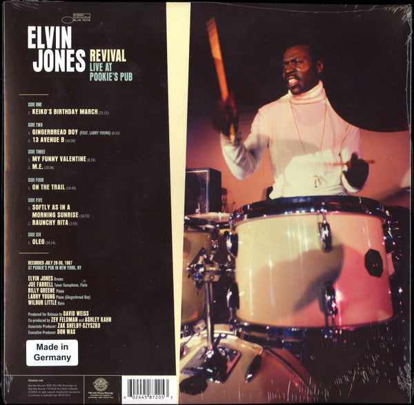 Elvin Jones : Revival (Live At Pookie's Pub) (LP,Album)