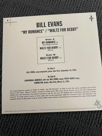 Bill Evans : Waltz For Debby (12",33 ⅓ RPM)