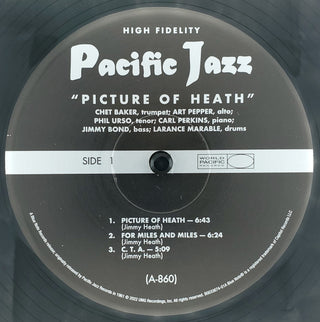 Chet Baker, Art Pepper, Phil Urso : Picture Of Heath (LP,Album,Reissue,Mono)